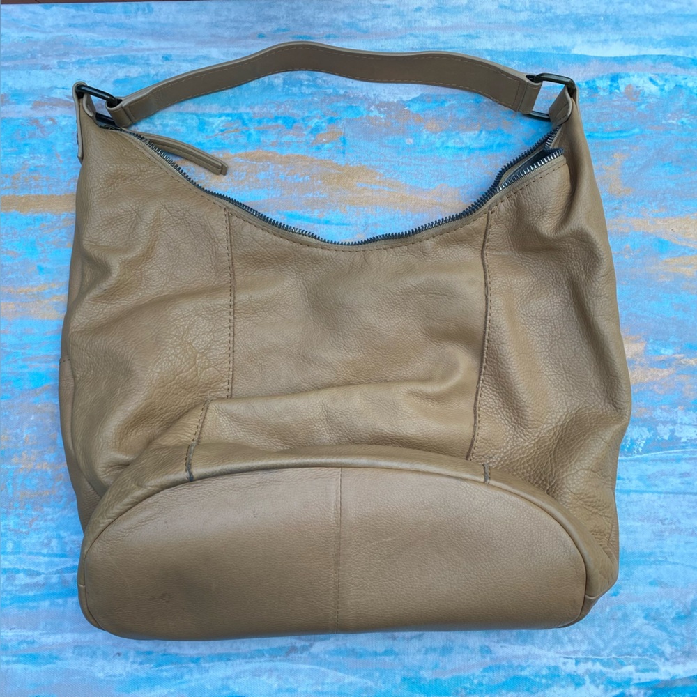 ✨ American Leather Co. Slouchy Leather Hobo Shoulder Bag ✨Tan Glove Leather
